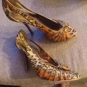 Leopard print heels